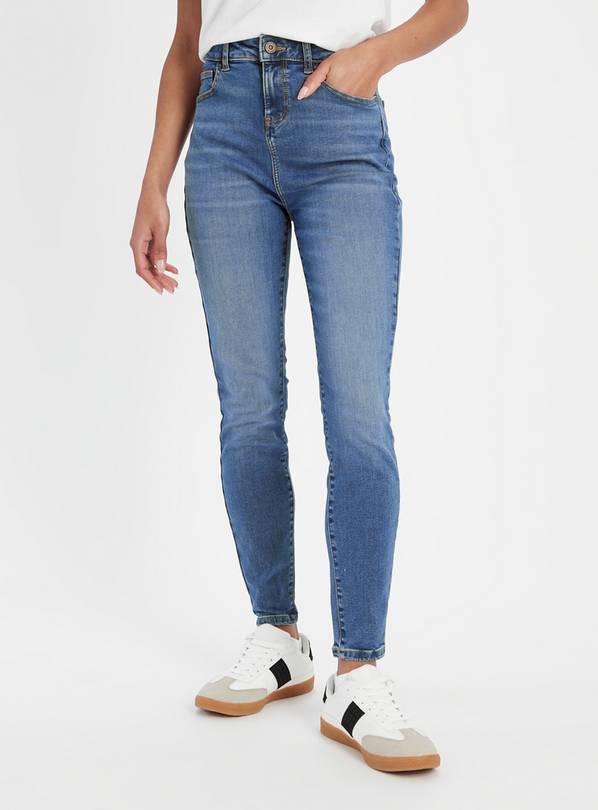 Mid Denim Shape High Waisted Skinny Jeans  12R